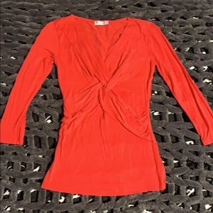 DOWNEAST Salmon Criss-cross Long-Sleeve T-Shirt